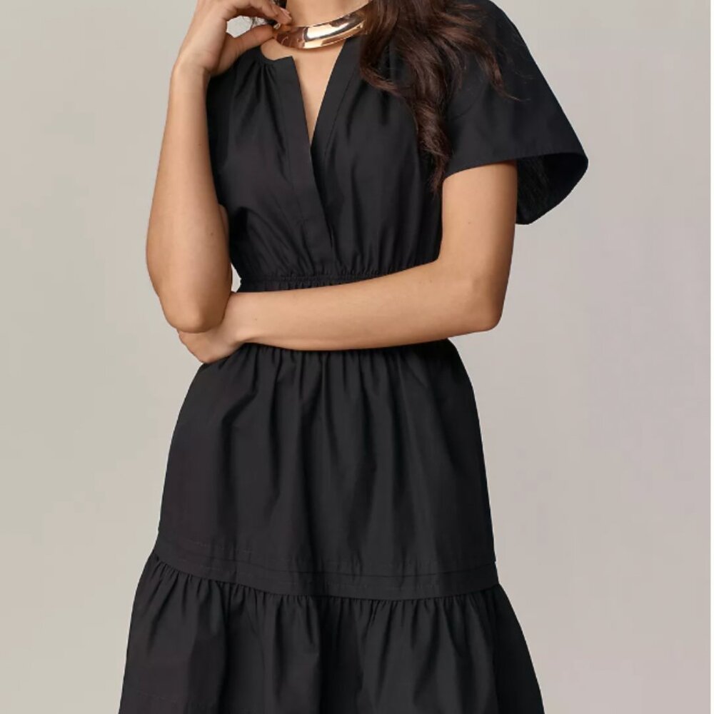 The Somerset Mini Dress in Black Plus Size 2X